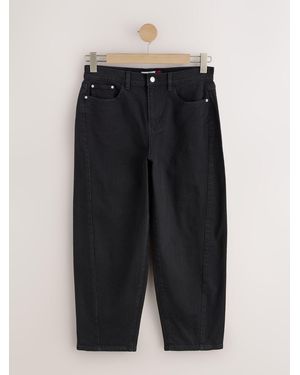 Next Barrel Leg Jeans - Black