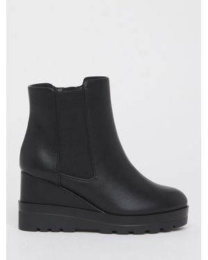Simply Be Simply Be Extra Wide Fit Wedge Ankle Chelsea Boots - Black