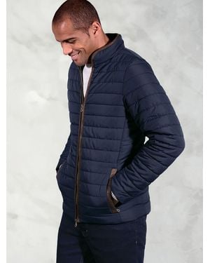 Brook Taverner Quilted Puffer Jacket - Blue