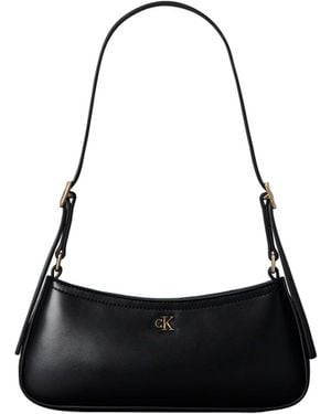 Calvin Klein Calvin Klein Small Monogram Logo Shoulder Bag - White