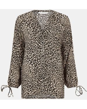Accessorize Leopard Print Shirt - Weiß