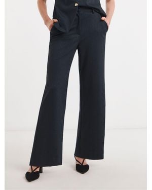 JD Williams Ponte Pinstripe Pants - Blue