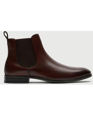 Walk London Leather Oscar Chelsea Boots - Brown