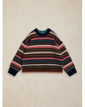 White Stuff Stripe Sweater - Blue