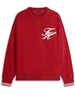 Tommy Hilfiger Cotton Knit Jumper - Red