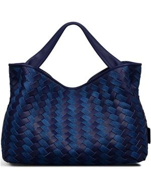 Radley Devonshire Row Denim Large Grab Bag - Blue