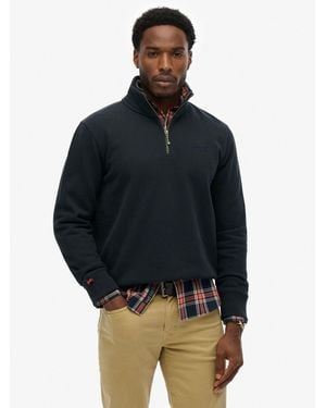 Superdry Knitted Texture Long Sleeve Sweatshirt - Blue