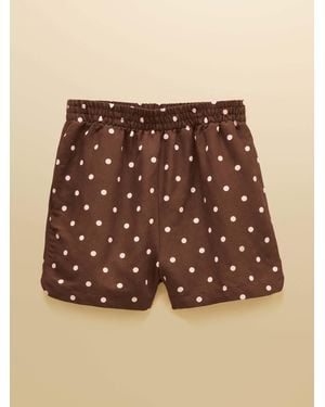 Joules Pull On Short With Linen - Natural