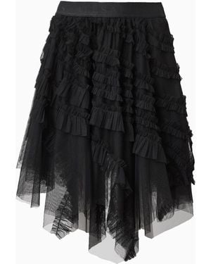 AllSaints Tulle Jayde Mini Skirt - Black