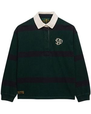 Superdry Heritage Stripe Rugby Shirt - Green