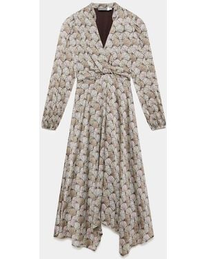 Mint Velvet Geo Print Midi Dress - White