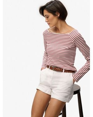 Superdry Bardot Off Shoulder Top - Pink