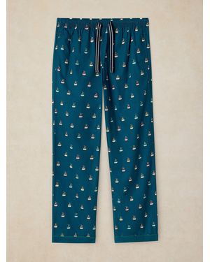 White Stuff Wells Printed Pajamas Bottoms - Blue