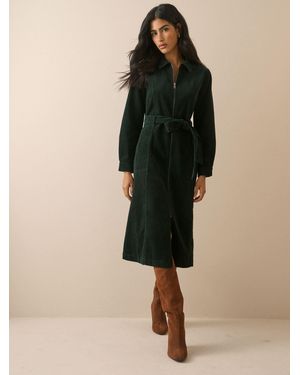 Nobody's Child Nobodys Child Kai Cord Shirt Dress - Natural