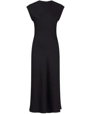 Calvin Klein Heavy Shine Viscose Shift Dress - Black