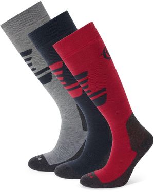 TOG24 Bergenz Ski Socks 3 Pack - Red
