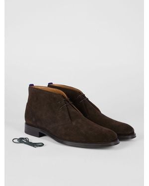 Paul Smith Wilbur Suede Boots - Brown