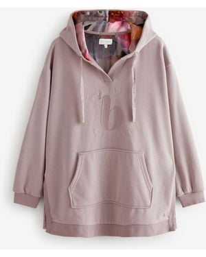 Ted Baker Longline Hoodie - Pink