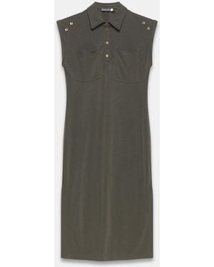 Mint Velvet Utility Midi Dress - Green