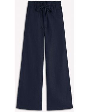 Boden Islington Linen Pants - Blue