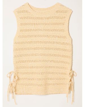 FatFace Willa Knitted Tank - Natural