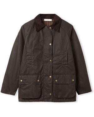 Celtic & Co. Raglan Sleeve Waxed Jacket - Brown
