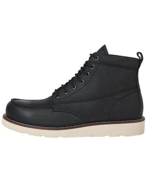 Jack & Jones Jack & Jones Leather Boots - Black