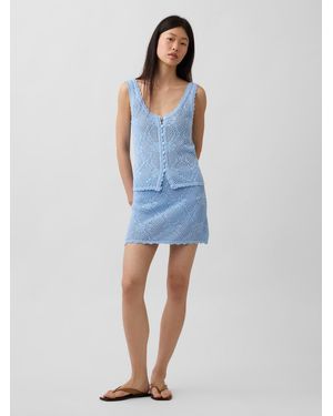 Gap Pointelle Mini Skort - Blau