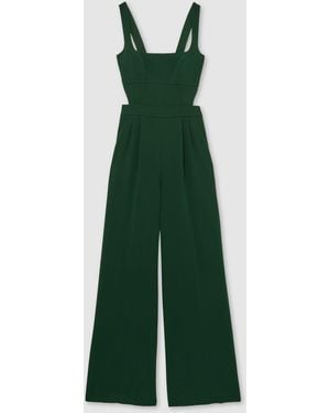 Reiss Dion Jumpsuit Plain - Green