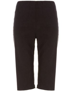 Roman Knee Length Stretch Shorts - Black