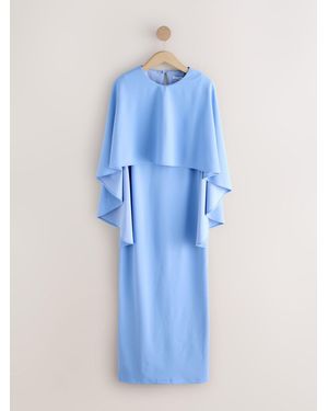Next Cape Maxi Dress - Blue