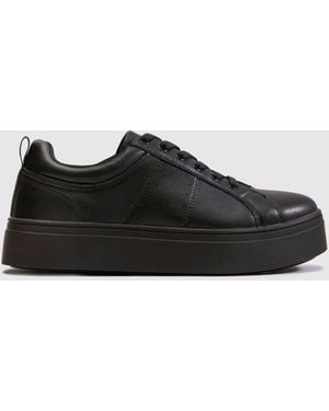 schuh Naomi Lace Up Trainers - Black
