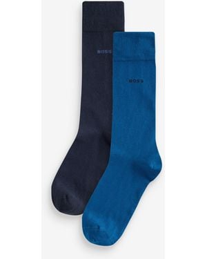 BOSS Regular Length Socks 2 Pack - Blue