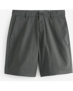 Next Relaxed Fit Stretch Chinos Shorts - Gray