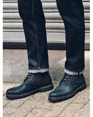 Next Leather Toecap Boots - Blue