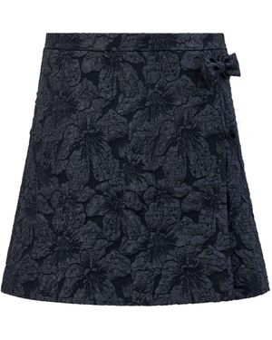 French Connection Sharon Jacquard Mini Skirt - Blau