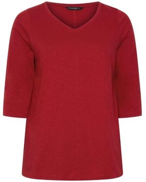 Evans Cotton T-Shirt - Red