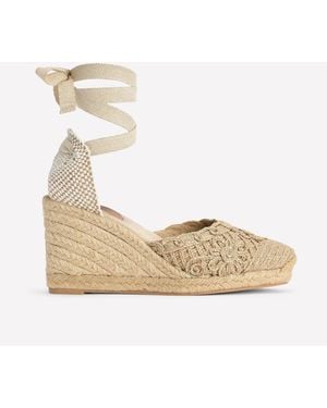 Boden Cassie High Wedge Espadrilles - Natur