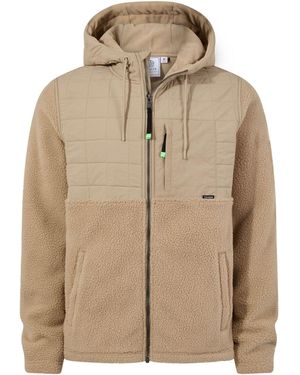 TOG24 Hare Padded Sherpa Hooded Jacket - Natural