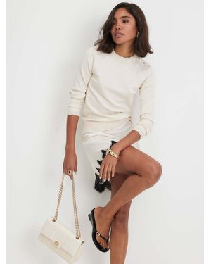 River Island Pretty Trim Top - White
