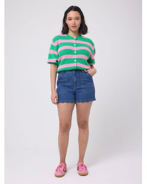 Scamp & Dude Denim Scallop Shorts - Blue