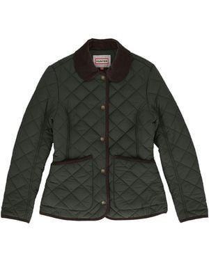 HUNTER Originals Fitted Quilted Jacket - Green