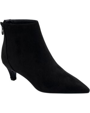Ravel Microfibre Pointed-Toe Ankle Boots - Black