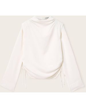 AllSaints Leslie Long Sleeve Top - Natural