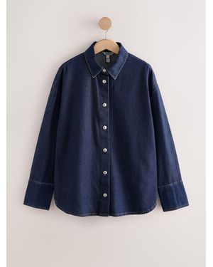 Next N. Premium Denim Shirt - Blau
