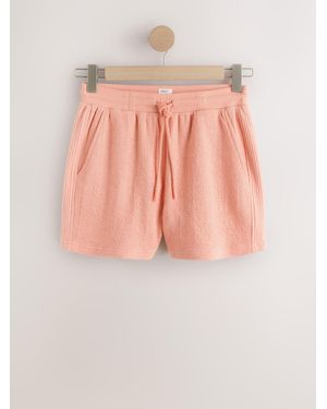 Next Textured Shorts - Pink