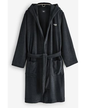 BOSS Terry Logo Robe - Black