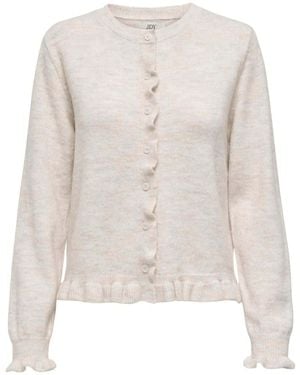 Jdy Frill Hem Long Sleeve Shirt - Blue