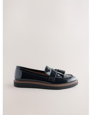 Next Standard Fit Forever Comfort Chunky Tassle Loafers - Blue