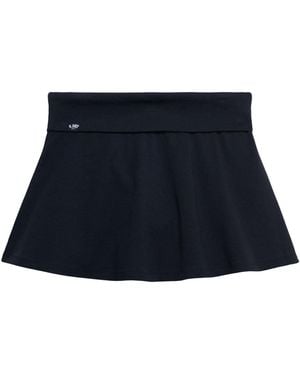 Superdry Athletic Essentials Fold Over Skirt - Blau